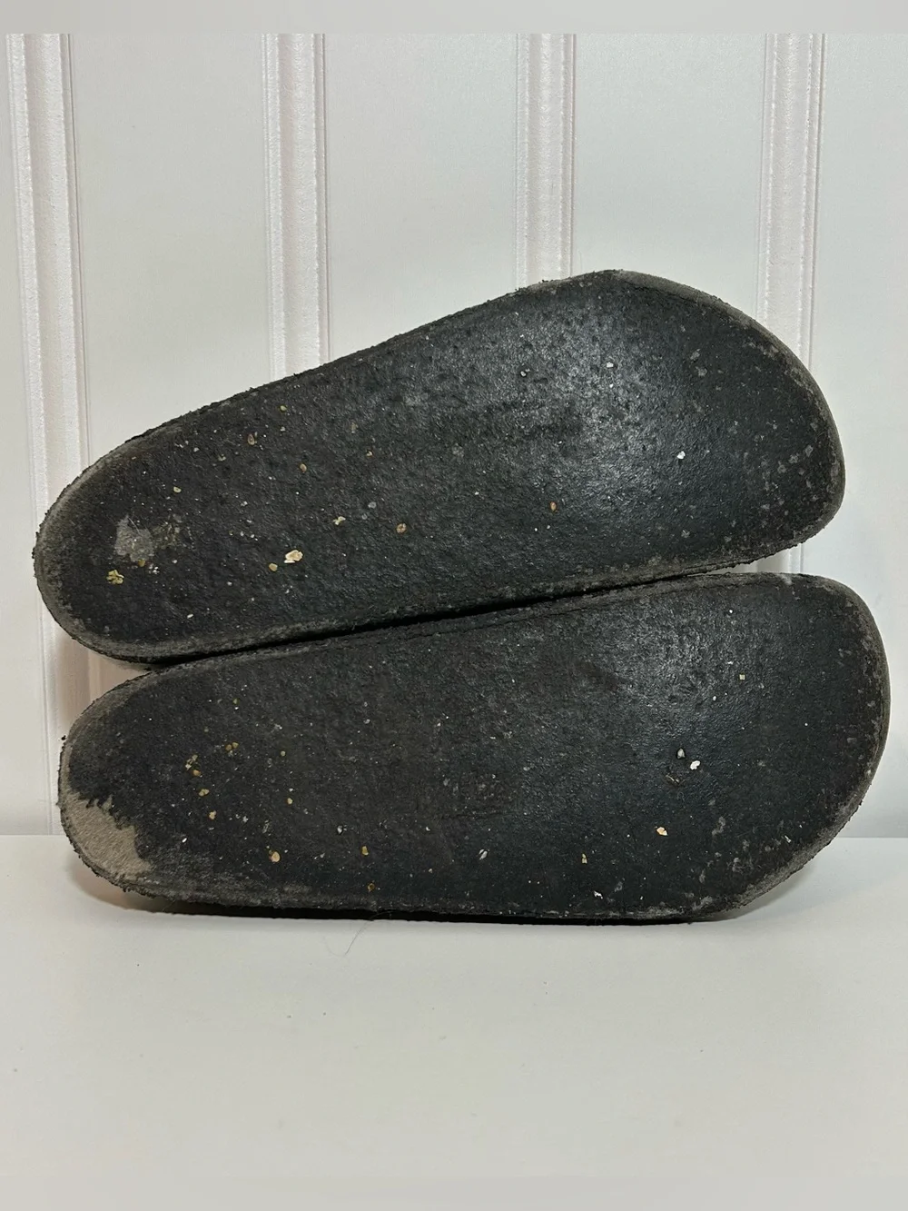 Birkenstock zermatt Gray Felt Clog Slippers